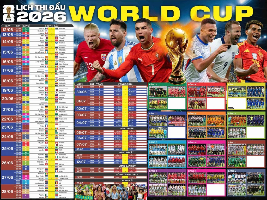 World Cup 2026 | Lịch thi đấu, Thể thức mới và Cơ hội vàng cho các đội tuyển | Thể thao OK9 7 World Cup 2026 | Lịch thi đấu, Thể thức mới và Cơ hội vàng cho các đội tuyển | Thể thao OK9