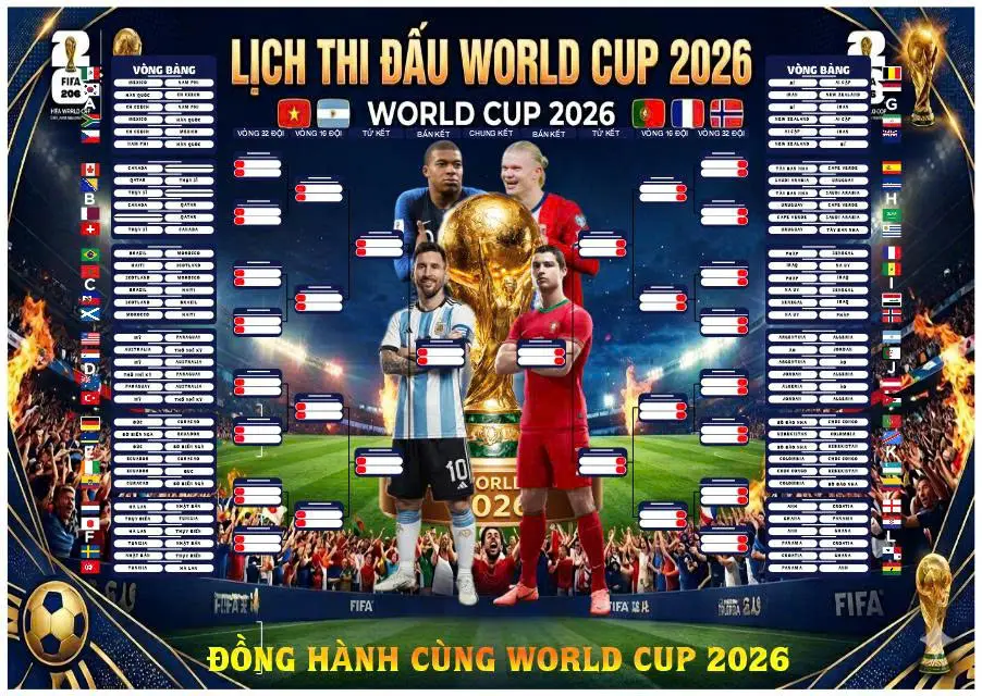OK9: Lịch World Cup 2026 giờ Việt Nam & VTV trực tiếp 1 OK9: Lịch World Cup 2026 giờ Việt Nam & VTV trực tiếp